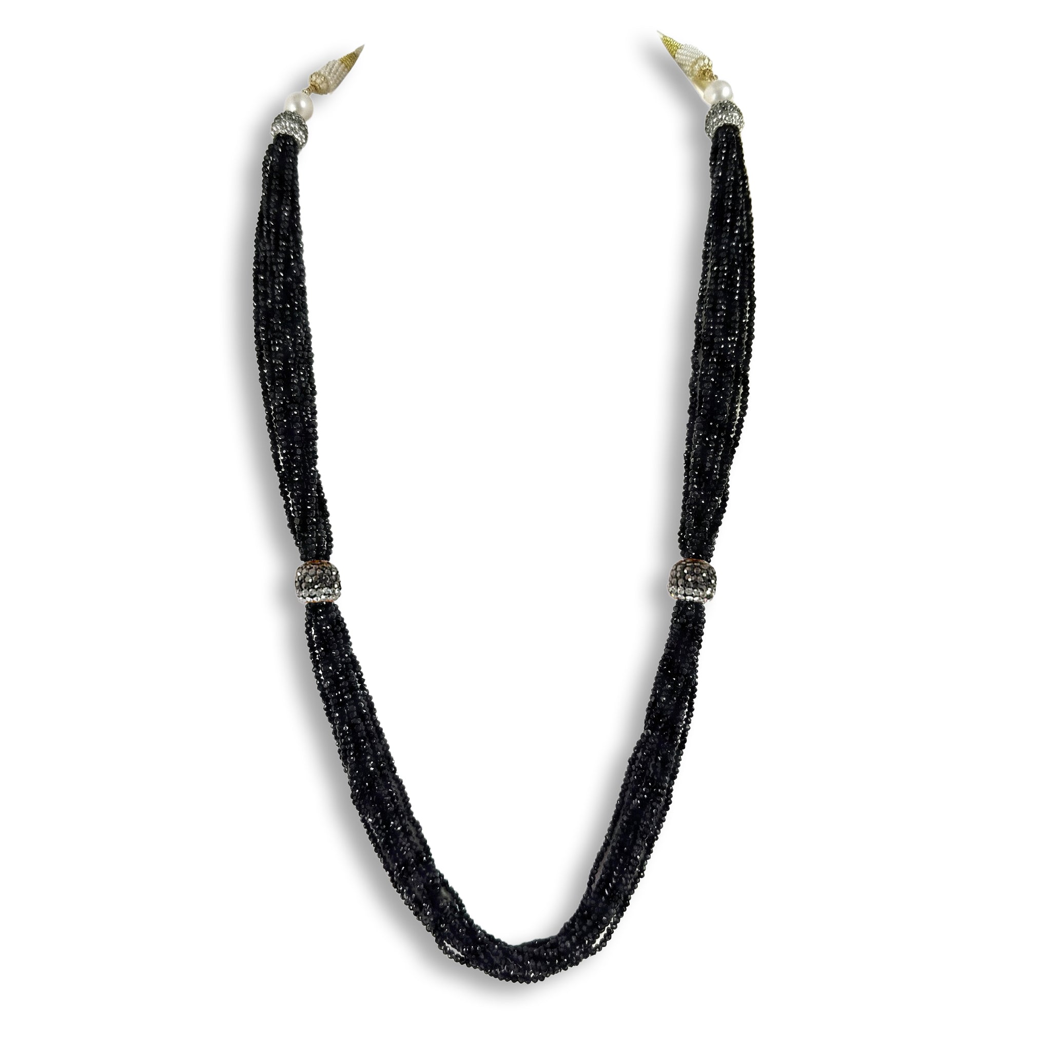 Sanakadi Cascade Long Necklace - Premium Designer Jewelry for Women and Girls, Ethnic fashion styling for Lehenga, Sari and Party outfits, Gift for Her Main image