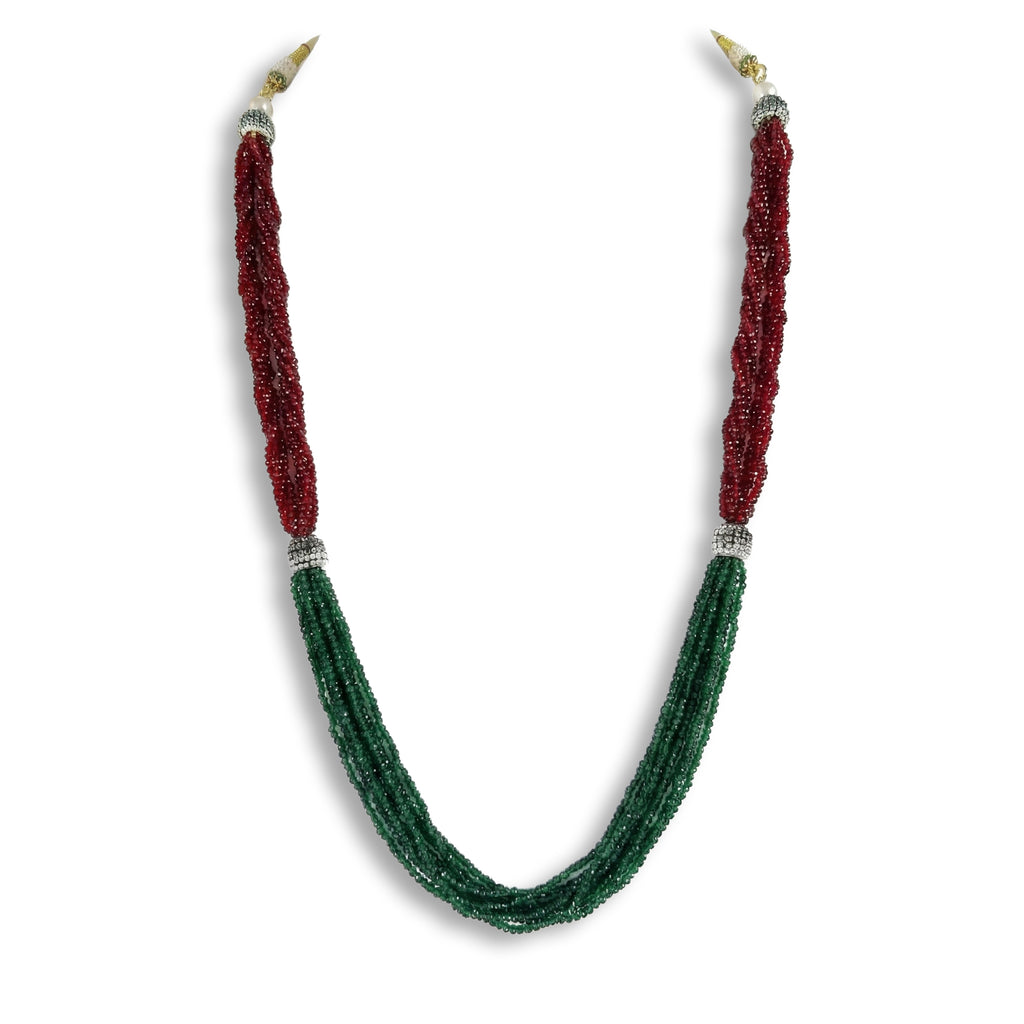 Sanakadi Cascade Long Necklace - Premium Designer Jewelry for Women and Girls, Ethnic fashion styling for Lehenga, Sari and Party outfits, Gift for Her