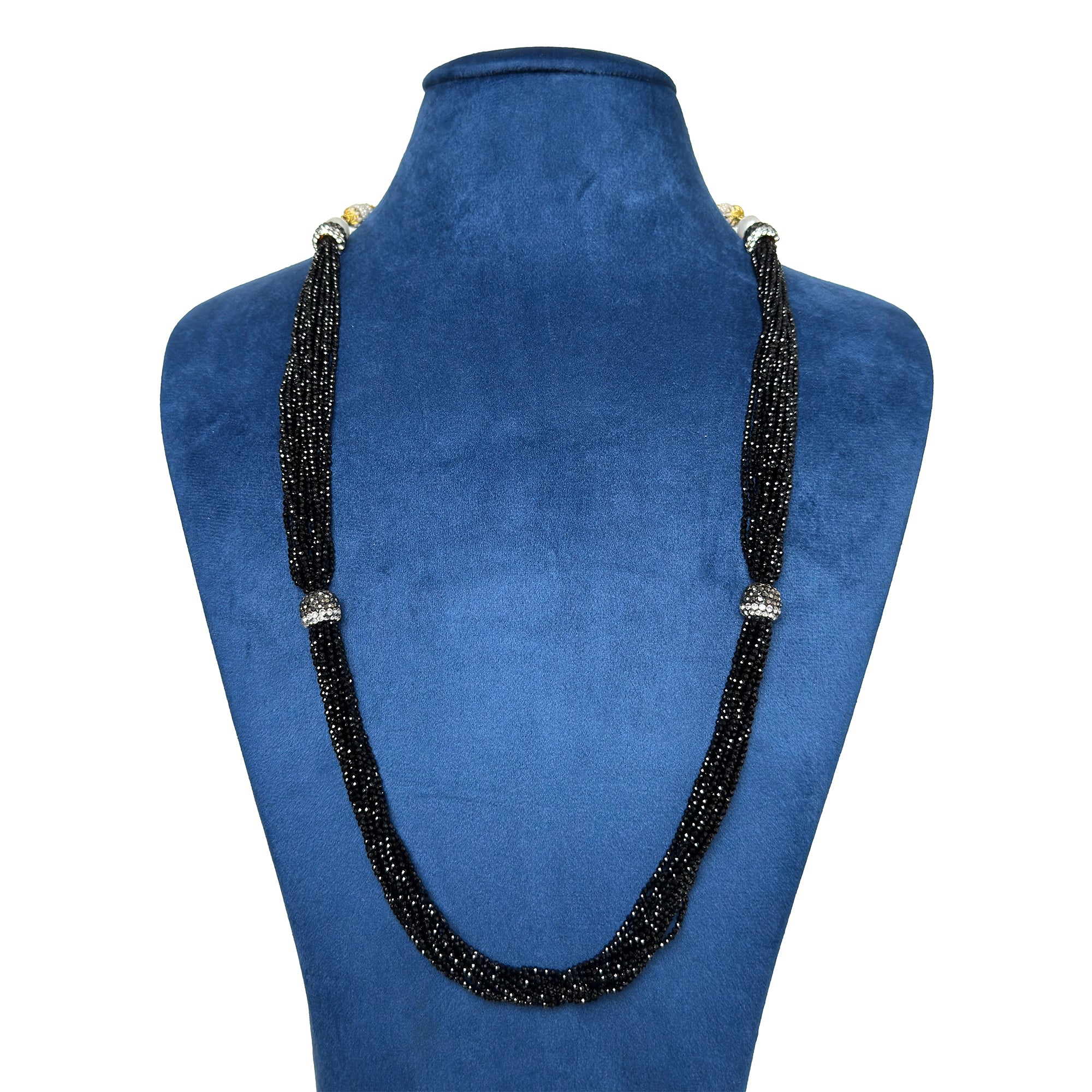 Sanakadi Cascade Long Necklace - Premium Designer Jewelry for Women and Girls, Ethnic fashion styling for Lehenga, Sari and Party outfits, Gift for Her Secondary image