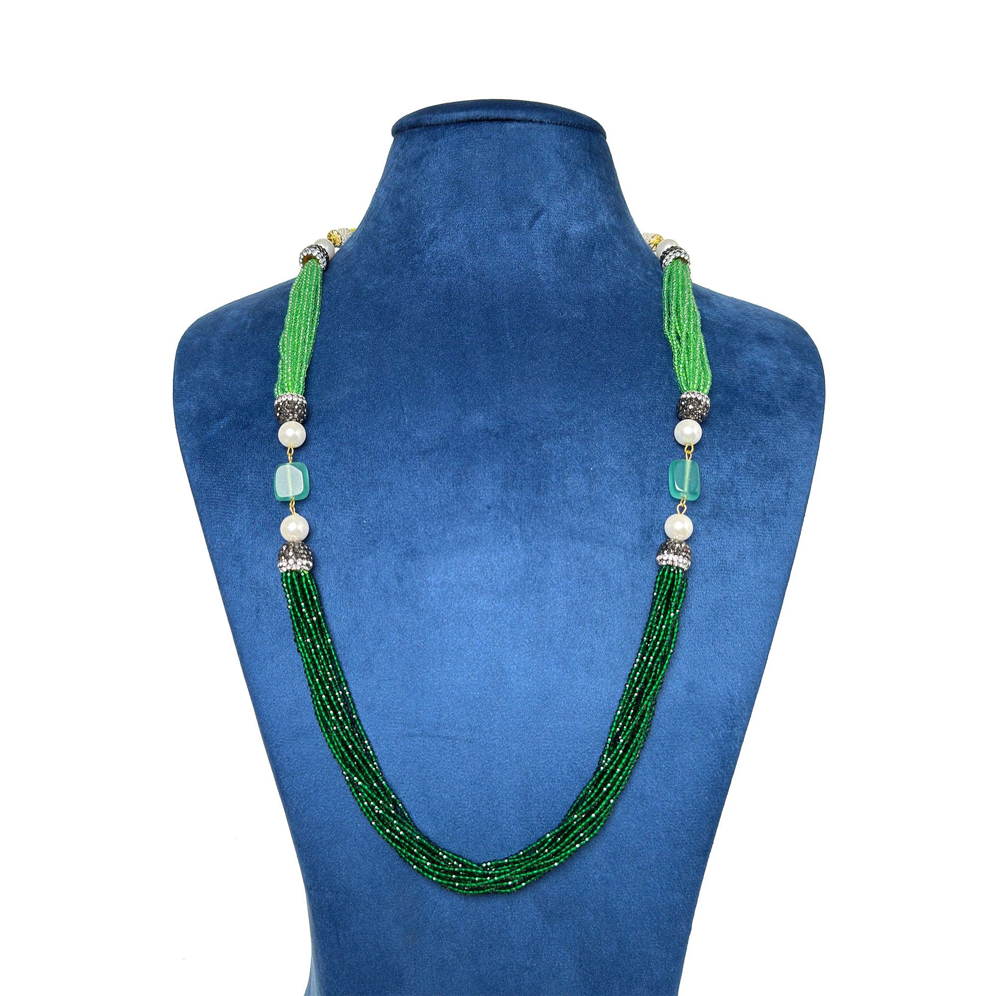 Sanakadi Celebration Long Necklace - Premium Designer jewelry for Women and Girls, Seed Beads & Crystal tassel SL-2005 Secondary image