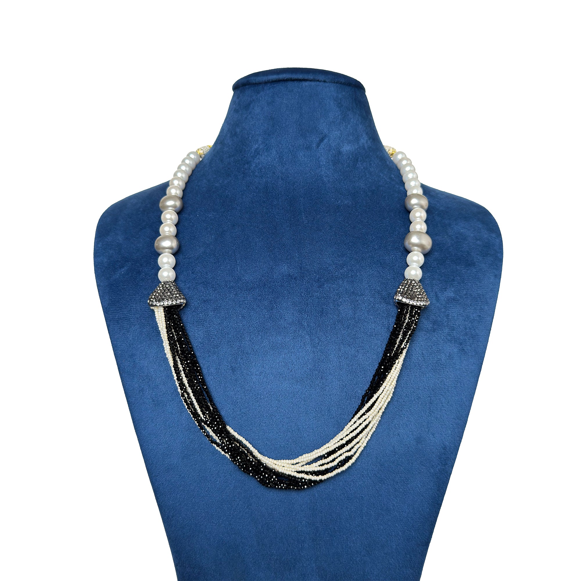 Sanakadi Pearl Route Necklace - Premium Designer jewelry for Women and Girls, Seed Beads & Crystal tassel SL-2018 Secondary image