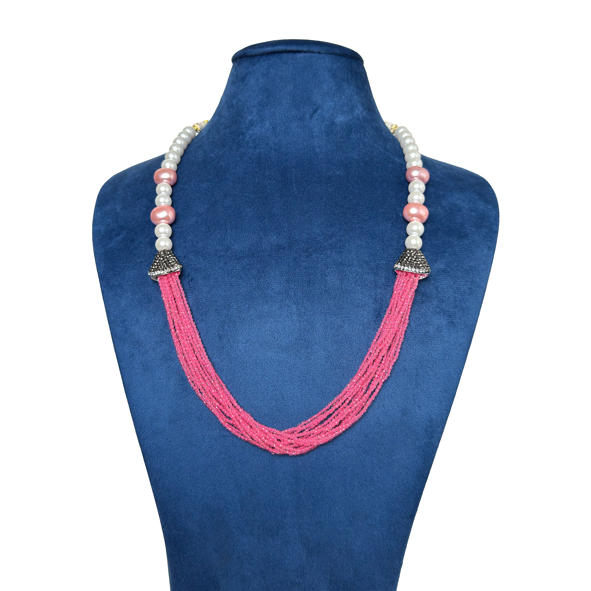 Sanakadi Pearl Route Necklace - Premium Designer jewelry for Women and Girls, Seed Beads & Crystal tassel SL-2019 Secondary image